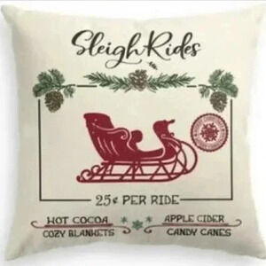 Christmas Throw Pillow Cover, 18 x 18 Inch